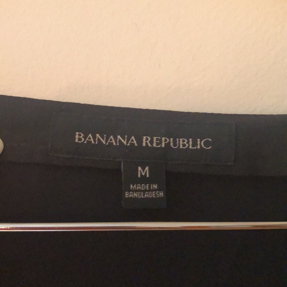 Banana Republic, shear black medium size, bell sleeve top - Picture 2 of 4